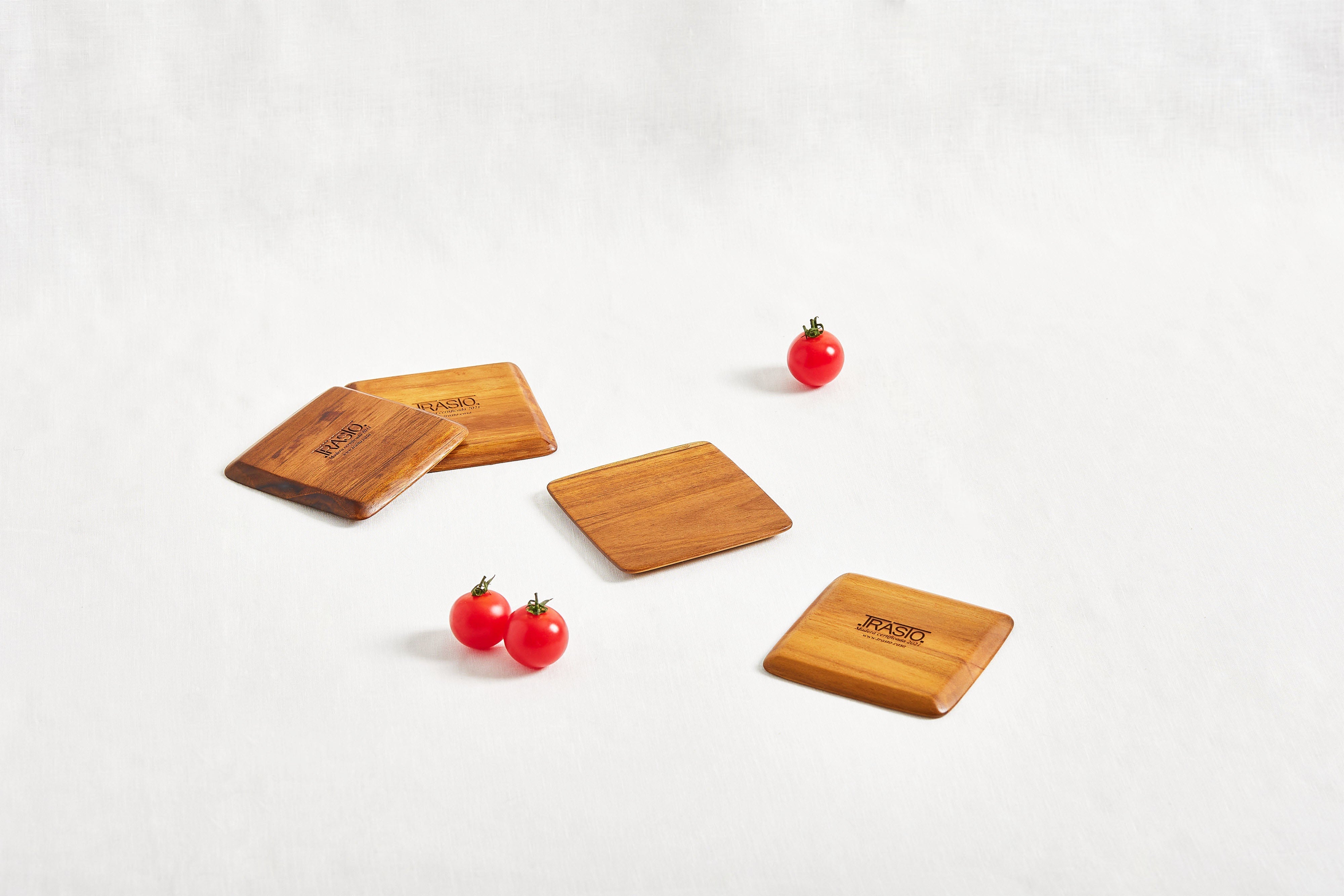 Teak Coasters | Set of 4