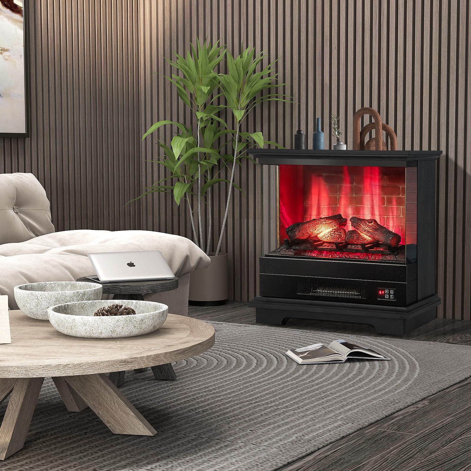 Tangkula 27 Inches Electric Fireplace Heater