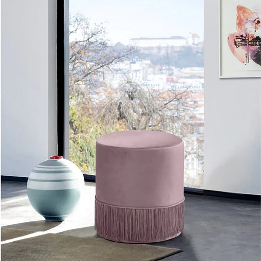 Teddy Velvet Ottoman | Stool