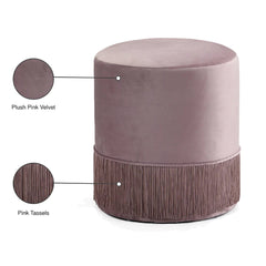 Teddy Velvet Ottoman | Stool