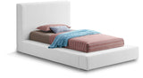 Terra Boucle Fabric Bed: Luxurious Contemporary Design with High Headboard for Stunning Bedrooms
