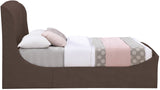 Tess Contemporary Velvet Bed with Curvaceous Design and Elegant Headboard for Stylish Bedrooms
