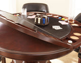 Tournament Game Table and Chairs, 6-Piece, Black (Table & 4 Side Chairs)
