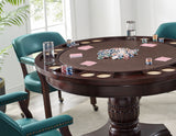 Tournament Game Table and Chairs, 6-Piece, Gray  (Table & 4 Chairs)