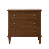 Transitional Wood Nightstand with Drawers and Power Outlet(Optional Types)