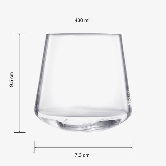 Rolling Un-Spillable Stemless Spinning Aerating Wine Glasses | Set of 2 | 13.5OZ