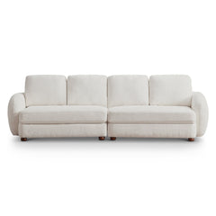 Paton Mid-Century Modern 114.5'' Boucle Fabric Sofa