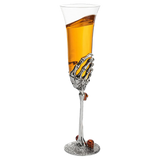 The Wine Savant Stemmed Single Skeleton Glasses Single Glass 7oz