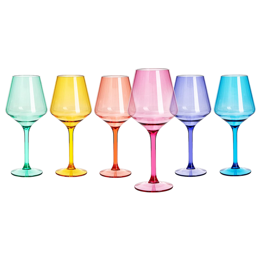 European Style Crystal, Stemmed Wine Glasses