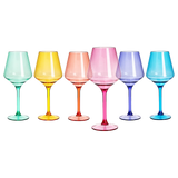 European Style Crystal, Stemmed Wine Glasses