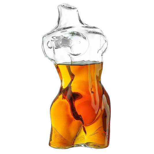 Lady Body Sculpture Whiskey & Wine Decanter Elegant Glass