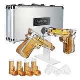 (EU Only) Pistol Whiskey Gun Decanter & Shot Glasses Set
