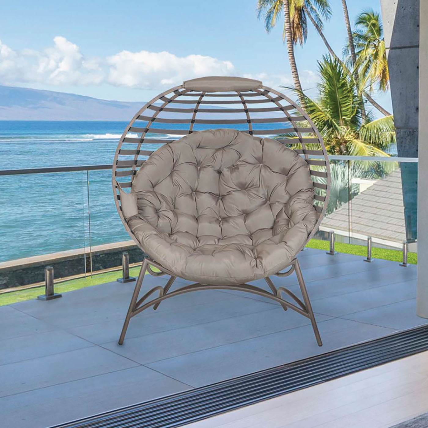 Cozy Ball Chair-Modern Sand