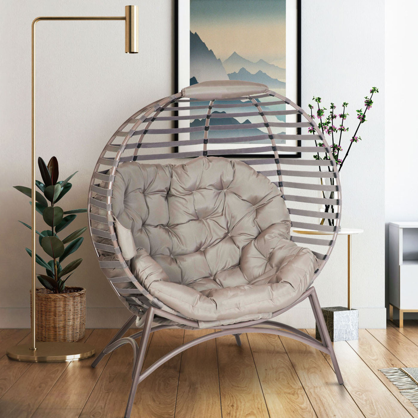 Cozy Ball Chair-Modern Sand