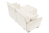 CHARLOTTE 78" 2-Seater Sofa with 1 Ottoman