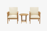 URVON Patio Chair Sets with Foldable Table