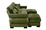 CLOUDIES 134" 3 Seater Sofa with 2 Ottomans