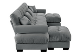 CLOUDIES 173" 4 Seater Sofa with 2 Ottomans