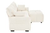 CHARLOTTE 78" 2-Seater Sofa with 1 Ottoman