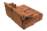 CHARLOTTE 78" 2-Seater Sofa with 2 Ottomans