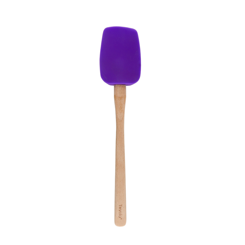 Mauviel M'Passion Tovolo Silicone Royal Purple Spoon, 13.8 x 3.9-In