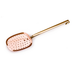 Mauviel M'PASSION Copper Skimmer With Brass Handle, 5.5 X 4-in