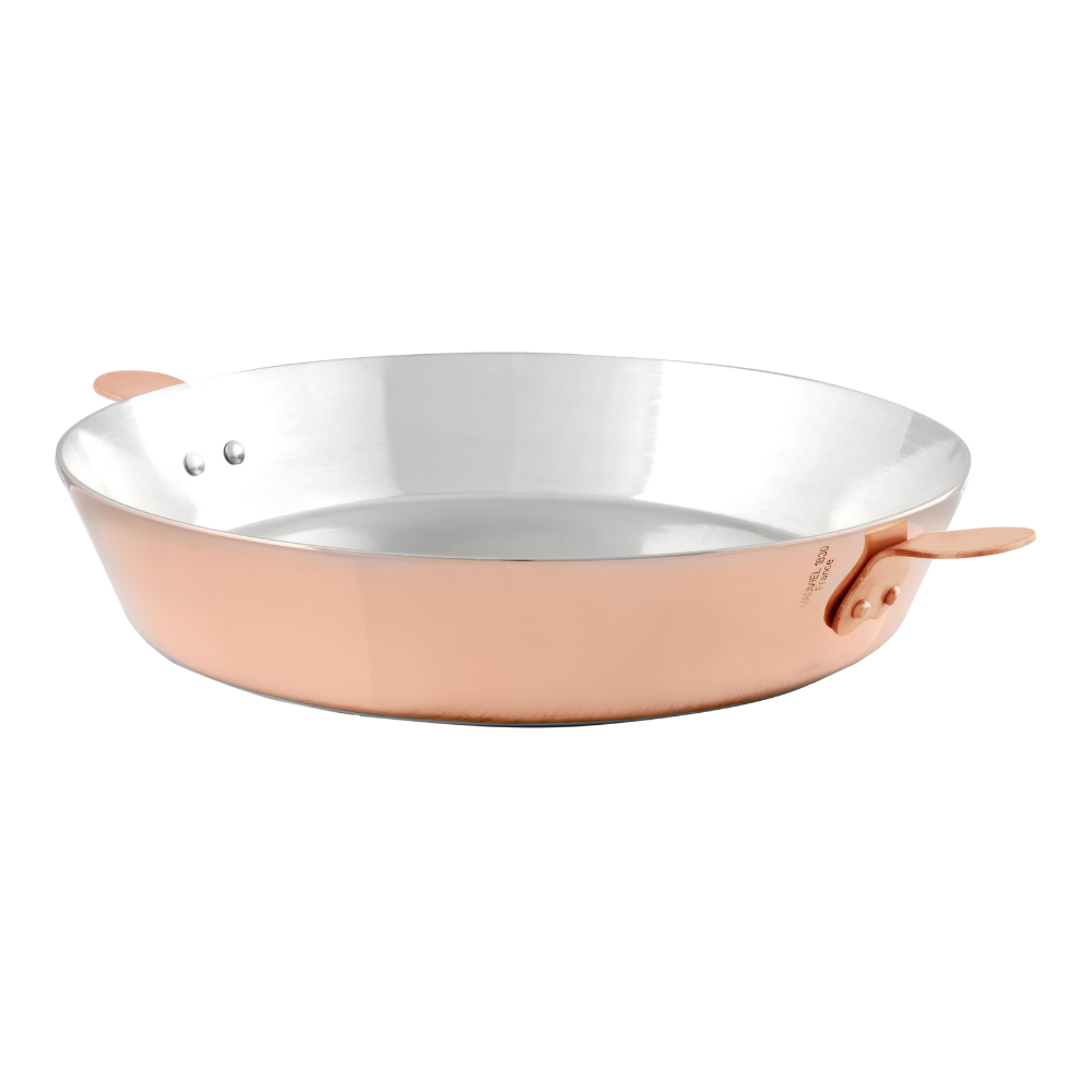 Mauviel M'Passion Copper Tarte Tatin Mold With Ears And Tin Inside, 9.4-in