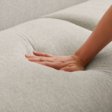 Larisa Cream Mid Century Modern Linen Sofa