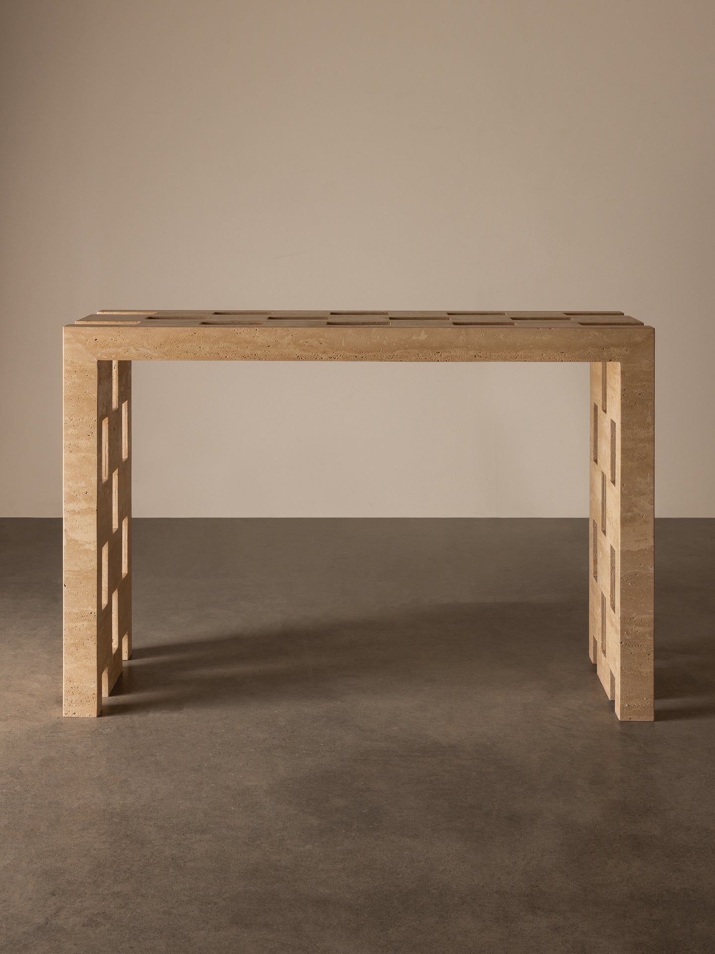 Vivi Console Travertine