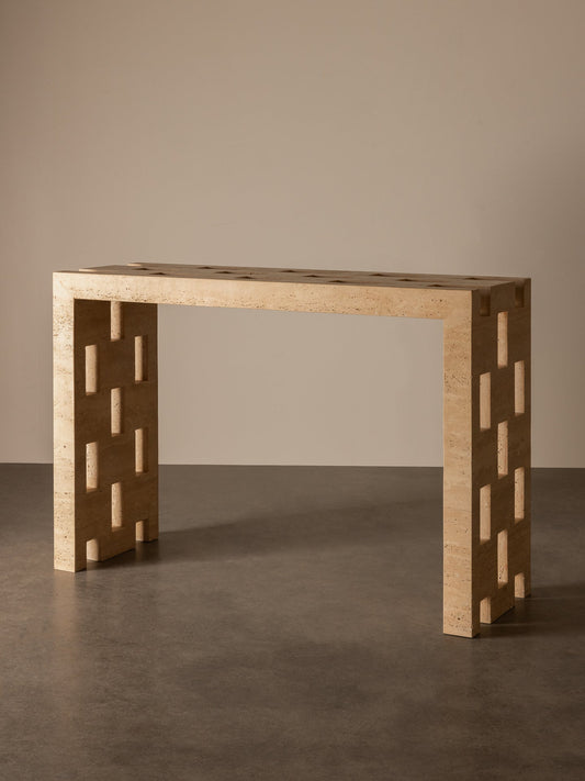 Vivi Console Travertine