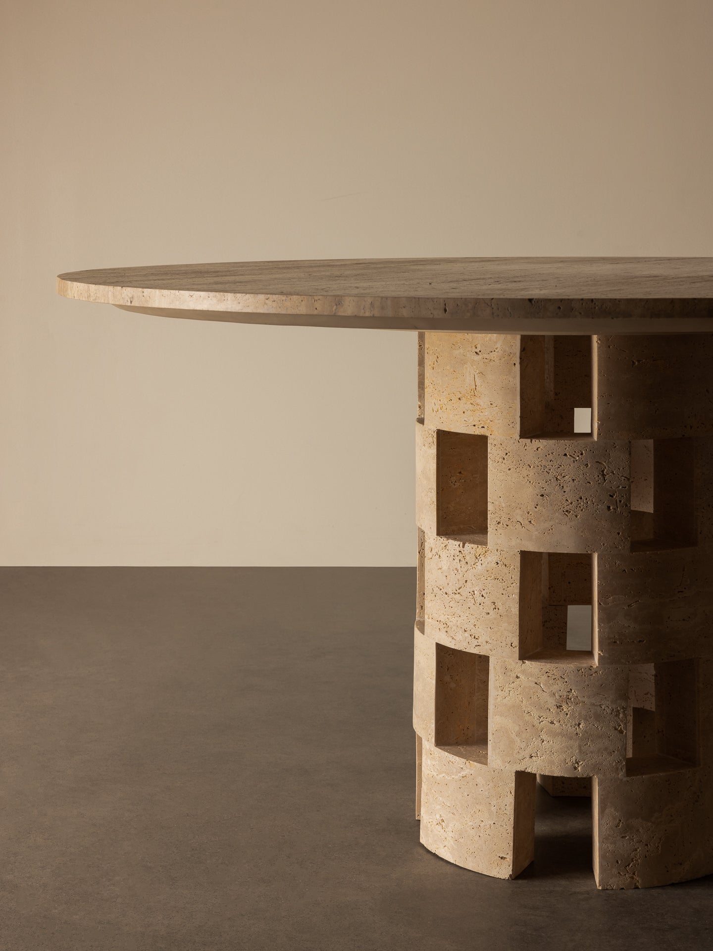 Vivi Dining Table Travertine