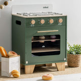 ROBUD Vintage Kids Wooden Toy Kitchen Oven - Green