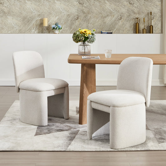 Haven Modern Upholstered Dining Chairs (Set of 2)