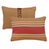 Pillow with Shoe Lace Design
