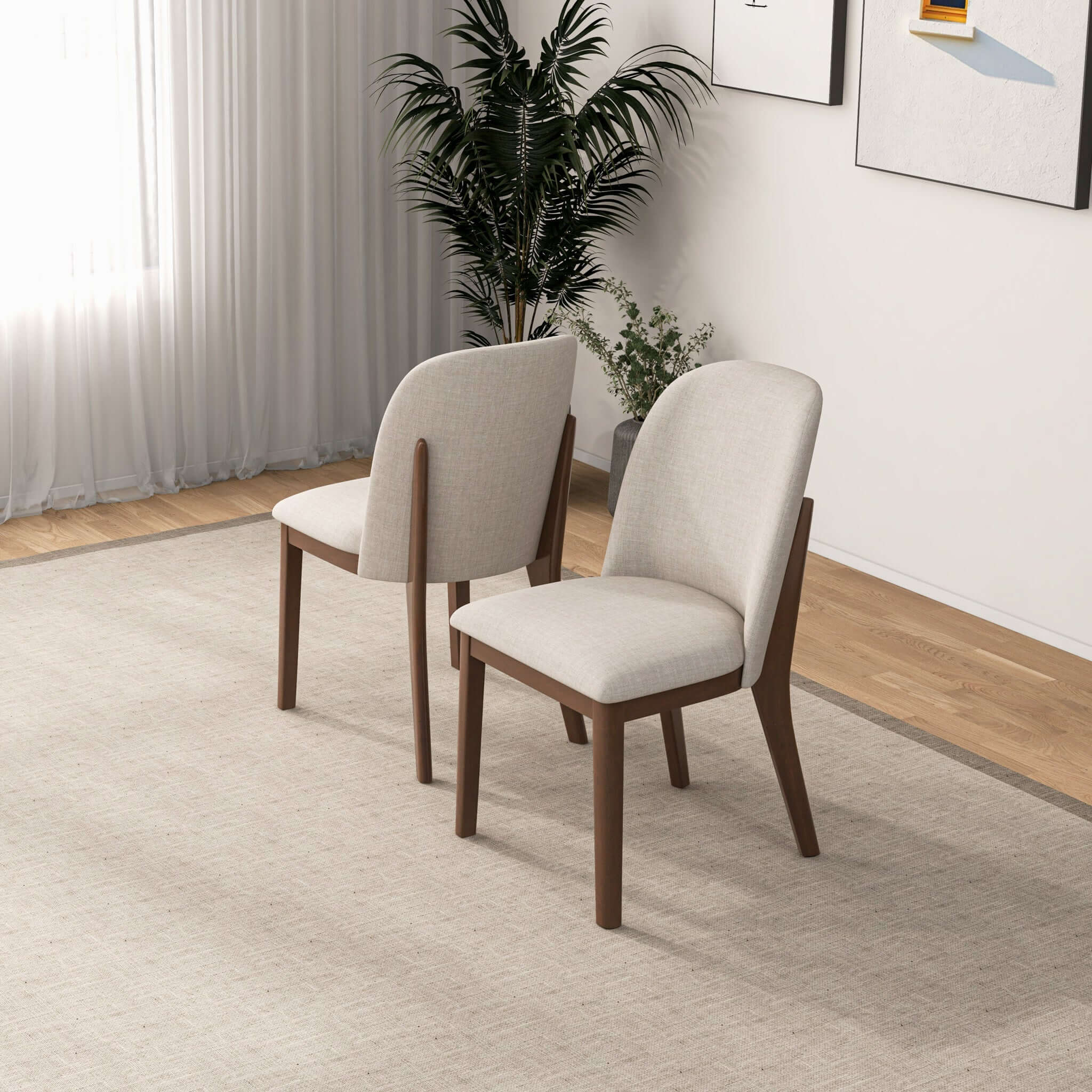 Kaitlyn Mid-Century Modern Dining Chair (Set of 2)