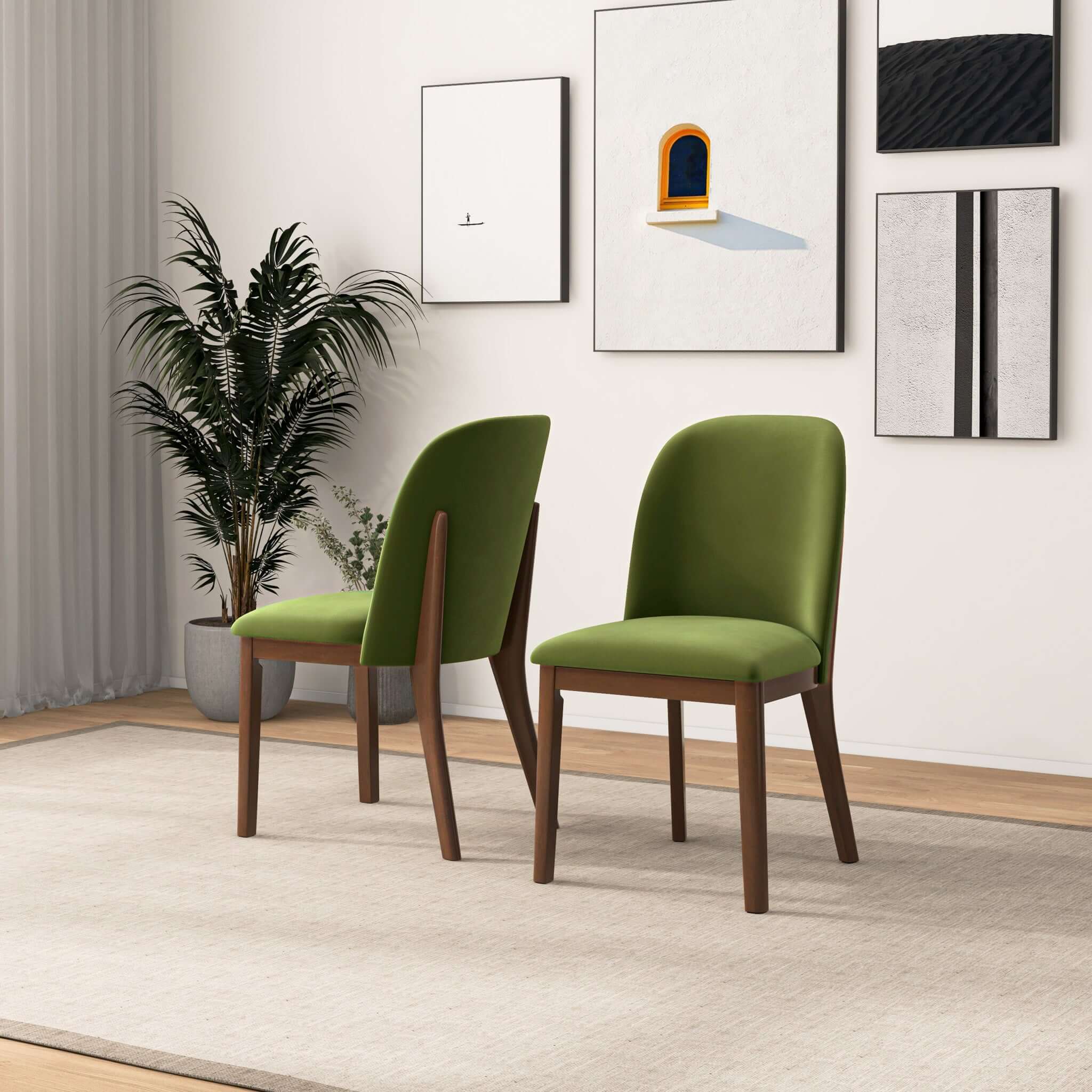 Kaitlyn Mid-Century Modern Dining Chair (Set of 2)