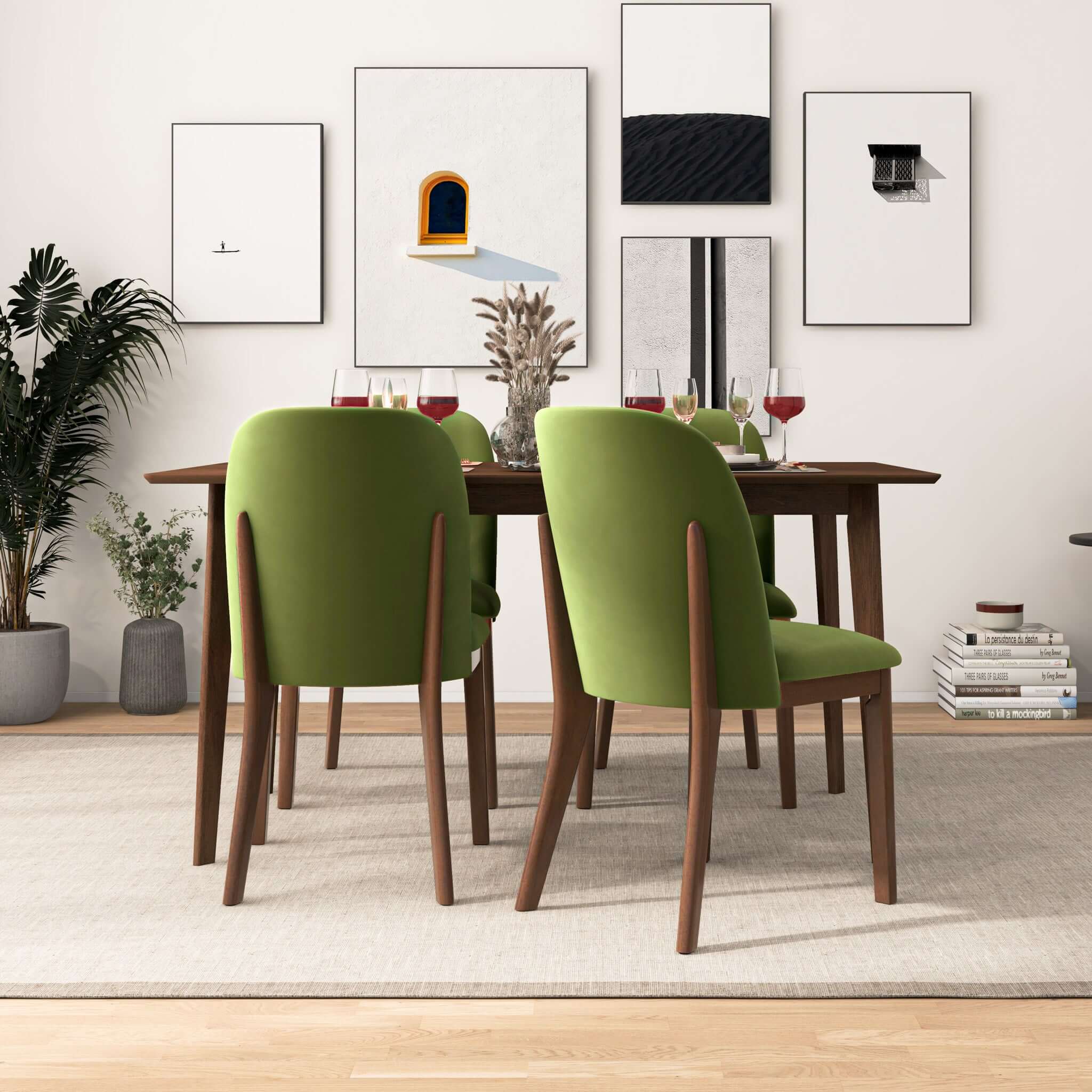 Kaitlyn Mid-Century Modern Dining Chair (Set of 2)