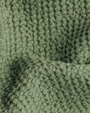 Men's waffle linen robe in Forest green