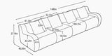 ROMA 148" 4-Seater Sofa
