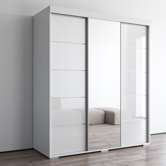 Aria 3D Wardrobe with Mirror