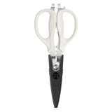 9-Inch Heavy Duty Utility Kitchen Shears with Blade Holder, Black or White
