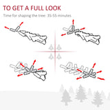 HOMCOM 9ft Pre-Lit Snow-Dipped Artificial Christmas Tree with Realistic Branches, 460 LED Lights, Pine Cones, Red Berries and 1298 Tips