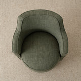 Yisa Modern Swivel Small Barrel Chair (1-Piece)