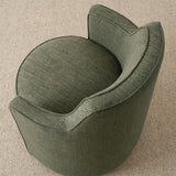 Yisa Modern Swivel Linen Upholstered Dining Chair (Set of 2)