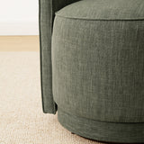 Yisa Modern Swivel Small Barrel Chair (Set of 2)