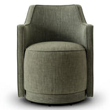 Yisa Modern Swivel Small Barrel Chair (Set of 2)