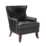 Aurelia Mid-century Modern Vegan Leather Accent Armchair