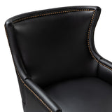 Aurelia Mid-century Modern Vegan Leather Accent Armchair
