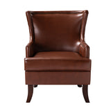 Aurelia Mid-century Modern Vegan Leather Accent Armchair