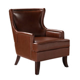 Aurelia Mid-century Modern Vegan Leather Accent Armchair